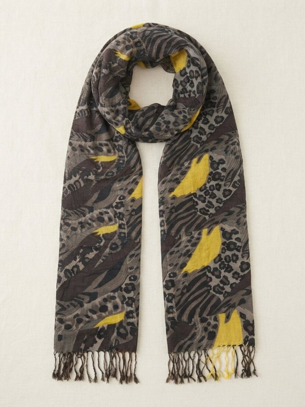 Brazen - Ombre Leopard Print Scarf, OS